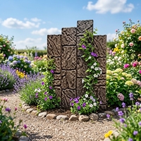 Mini carreaux modulaires en pierre PU, parfaits pour les murs d'accentuation, les monte-escaliers et les fonds de présentation en magasin, résistants au soleil et à la poussière