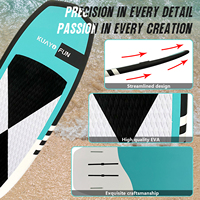 Planches de surf en fibre de carbone et feuille de PVC de haute qualité, super légères et imperméables, planche de 4'2'/3'8' pour les eaux océaniques