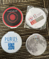 Sous-verre en plastique lumineux à LED avec capteur de gravité, logo personnalisé, ambiance scintillante pour bar et soirée KTV