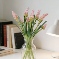 1 pièce de jacinthe artificielle en latex (Muscari) pour bouquets de vase, décoration maison, bureau, mariage