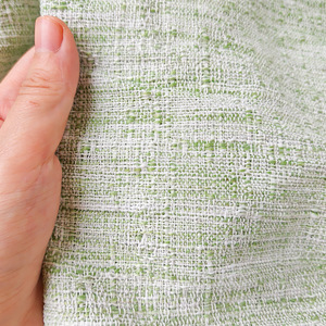 <span class=keywords><strong>Tissu</strong></span> en tweed bouclé texturé en polyester à <span class=keywords><strong>carreaux</strong></span> verts <span class=keywords><strong>et</strong></span> blancs pour vestes <span class=keywords><strong>et</strong></span> robes printemps-été - Product Image 6