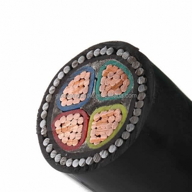 4 Core 25mm 25mm2 Armoured Copper XLPE PVC 600V 1000V IEC Standard Underground Three Phase Electrical Power Cables