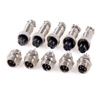 Connecteur mâle et femelle pour câble d'aviation GX12, 2, 3, 4, 5 et 6 conducteurs, prise et douille 12 mm