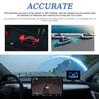 Kit de capteur de stationnement de voiture étanche Buzzer d'avertissement sonore avant et arrière 8 Radars de détection de distance pour l'inversion