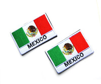 Patch brodé complet drapeau mexicain Patch de broderie emblème national tactique mexicain pour pardessus et pull