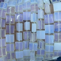 Perles carrées/cubes en pierre naturelle et agate de Yiwu, 10 mm, assorties, avec trou traversant et rainure, accessoires DIY