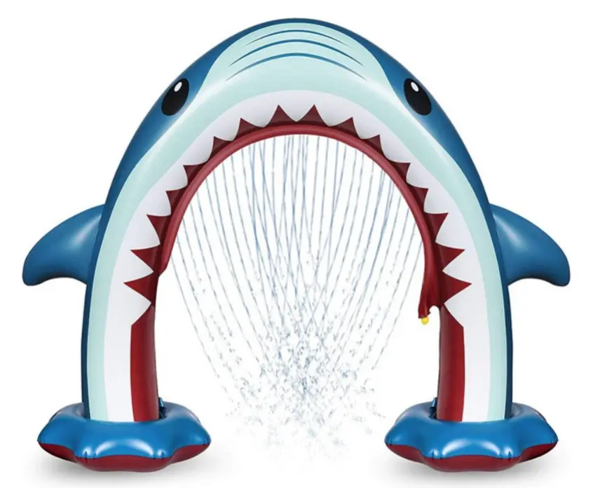 शार्क छिड़काव बच्चों के लिए गर्मियों में बच्चों के लिए Inflatable <span class=keywords><strong>पानी</strong></span> खिलौने आउटडोर कट्टर पशु छिड़काव
