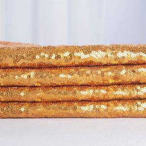 Nappe Ronde Élégante Dorée à Paillettes, Nappe Rectangulaire de Luxe Scintillante, Housse de Table en Lin Idéale pour la Décoration de Mariage et de Fêtes - Product Image 4