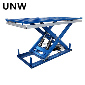 重荷重油圧式固定シザーリフトテーブル 電動固定シザーリフトプラットフォーム 1～10トン積載量 CE認証付き - Product Image 5