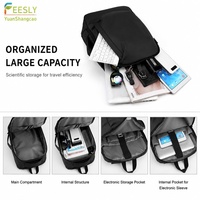 Sac à dos d'affaires personnalisé avec logo, fermeture éclair, compartiment pour ordinateur étanche et antichoc, durable, pour le bureau et les voyages