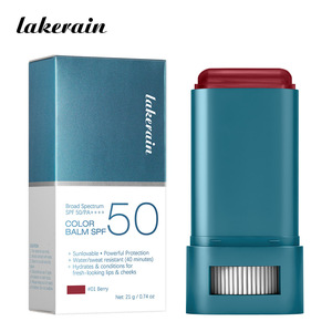 Lakertin Color Balm SPF 50 Broad Spectrum <b>Sunscreen</b> Stick For Lips Cheeks Waterproof With Zinc Oxide Vitamin E - Product Image 5