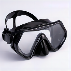 Maschera per adulti a pieno facciale per acque profonde maschera subacquea rotonda con ampia <span class=keywords><strong>vista</strong></span> maschera subacquea a pieno facciale motorizzata - Product Image 1