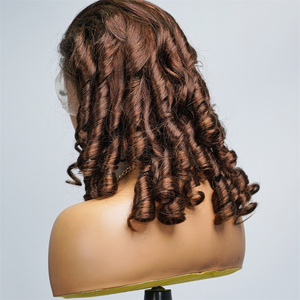 Peluca de <span class=keywords><strong>Cabello</strong></span> Rizado Fumi Personalizada <span class=keywords><strong>para</strong></span> <span class=keywords><strong>Cabello</strong></span> con Rizos Tipo Rosa, con Encaje, 150% de Densidad, <span class=keywords><strong>Cabello</strong></span> Humano Vietnamita 100%, Extensiones de <span class=keywords><strong>Cabello</strong></span> Natural Negro - Product Image 5