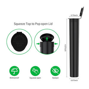 Tube en plastique jetable écologique recyclable à impression offset coloré résistant aux enfants de taille king size 70 mm avec étiquette personnalisée - Product Image 4