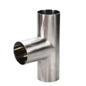 ข้อต่อทีเชื่อมแบบสุขภัณฑ์ <span class=keywords><strong>SANTHAI</strong></span> SS304/316L แบบขัดเงา แบบยาว แบบสั้น - Product Image 3