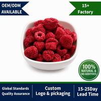 OEM Groothandel Gezonde Snacks Diepvries Frambozen Goede Kwaliteit Fruit Prijs Gedroogde Groenten Gedroogd Fruit
