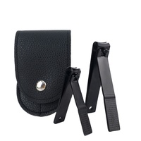 Ensemble de manucure WELLFLYER NC-279 personnalisé très vendu en acier inoxydable coupe-ongles orteil coupe-ongles ensemble coupe-ongles noir