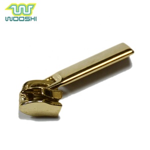 Thân thiện với môi duy nhất không khóa lỗ kim loại dây kéo thanh trượt cán vàng với puller khác nhau cho túi hành lý - Product Image 5