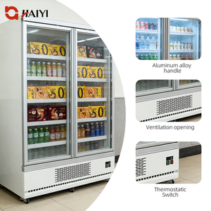 Réfrigérateur commercial vertical avec vitrine, congélateur 3 portes, réfrigérateur-congélateur vertical pour supermarché, <span class=keywords><strong>porte</strong></span> en verre pour crème glacée - Product Image 6