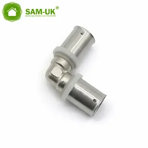 Crimp fittings Rehau Fitting dzr Messing 1/2 drücken Sie ein Rohr b upc zur Kompression 16mm al pex-al-pex Push-T-Stück pex