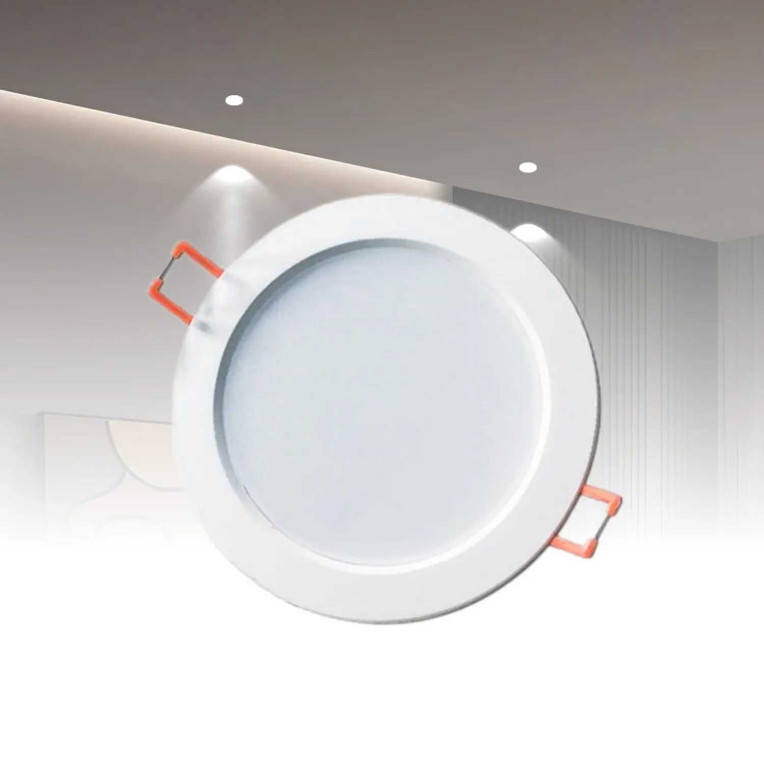 Dış dış ayarlanabilir aydınlatma 3W 5W 7W 9W Ip54 yuvarlak gömme yüzey duvara monte lamba tavan Led aşağı ışık