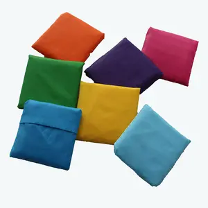 Производители, портативные многоразовые сумки для покупок, экологически чистые многоцветные складные квадратные сумки для покупок оптом