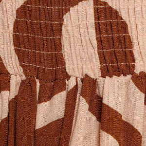 Nuevo mono largo de lino y algodón de lujo con estampado playero, plisado y de pierna ancha con tirantes - Product Image 5