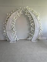 Hortensia Roses Pivoine Fleur De Cerisier Fleurs En Soie Artificielle Étanche Durable Arc Décor De Mariage Bouquet De Noël En Gros