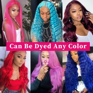 FH Perruques de cheveux humains bon marché Prix vendeur Perruque de cheveux vierges à cuticules alignées Perruque de cheveux humains courts non traités avec dentelle - Product Image 4