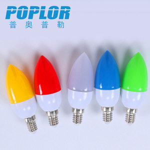 Poplor Led <b>Candle</b> Light Bulbs 3W Color Changing E27 Base For Christmas Home Decoration - Product Image 2