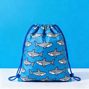 210D Eco-Friendly Recyclable Gym Waterproof Foldable Soft Sports <b>Drawstring</b> <b>Backpack</b> with Shoe Compartment for Club Swimming - Product Image 1