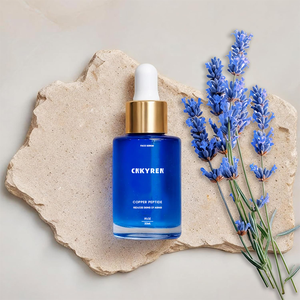 Organic Face Ghk-cu Soro Anti Age Blue Copper Peptide Reduz Rugas Reafirmante Hidratação Aumenta Poros Encolhendo Face <span class=keywords><strong>Serum</strong></span> - Product Image 1