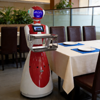 Robot de livraison de nourriture intelligent avec système LiDAR SLAM pour éviter les obstacles, robot serveur intelligent pour hôtel et café