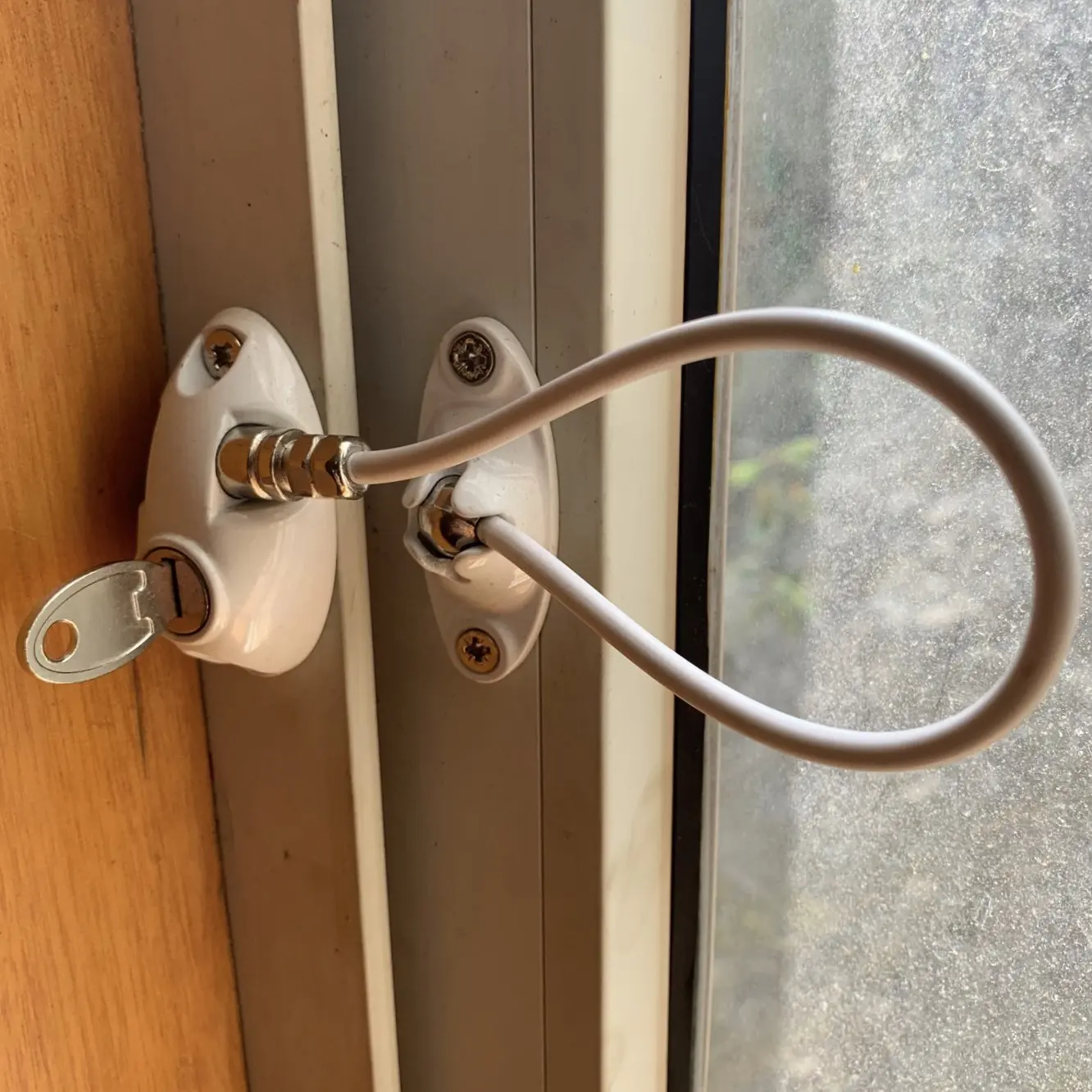 Zinc alloy chain lock ball connection child safety lock window cable restrictor lock