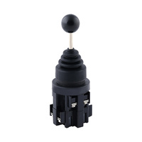Interrupteur à joystick croisé avec contacts en alliage d'argent sur guide en cuivre, ouverture de 30 mm, fonctions autobloquantes et auto-réinitialisantes, 250 V 10 A 50 Hz