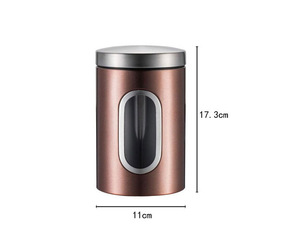 Tarro de almacenamiento de alimentos de azúcar, contenedor de almacenamiento hermético, recipiente de té y café de acero inoxidable, juegos de recipientes para cocina casera - Product Image 3