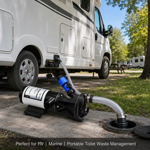<span class=keywords><strong>Bomba</strong></span> de Aguas Residuales Eléctrica Portátil de 12 V/24 V y 12 GPM, <span class=keywords><strong>Bomba</strong></span> de Aguas Residuales para Inodoro de Autocaravana, para <span class=keywords><strong>Caravana</strong></span>, Embarcación, Autocaravana - Product Image 4