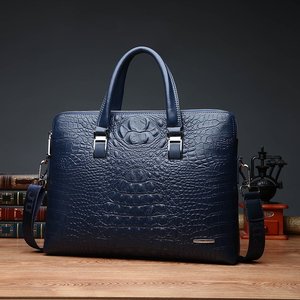 Maletín de Negocios para Hombre con Patrón de Cocodrilo, Bolso de Hombro de Moda para Hombre, Bolso Mensajero para Portátil - Product Image 5