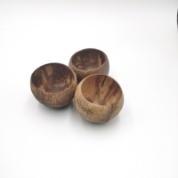Bol à pâte de bois, récipients pour bougie, cire de noix de coco de luxe, bols à bougies et pots, bol à noix de coco