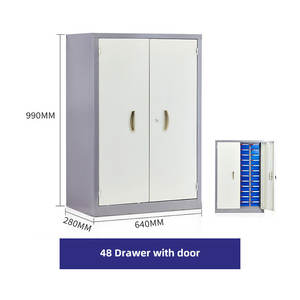 Armoire à outils modulaire en acier et plastique à 48 tiroirs, robuste, pour atelier/garage, fabrication OEM/ODM, haute capacité de charge, finition thermolaquée - Product Image 4