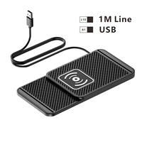 Chargeur de voiture sans fil rapide 15W populaire et très vendu, avec port Type-C et induction automatique, pour téléphone portable et Airpods Pro 3