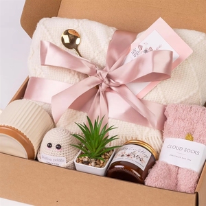 Regalos Únicos para Transmitir Alegría, Manta Acogedora de Algodón Ecológico con Aroma a Girasol, Vela Aromática, <span class=keywords><strong>Paquete</strong></span> de Cuidado para Recuperación, Regalo de Pensamiento - Product Image 6