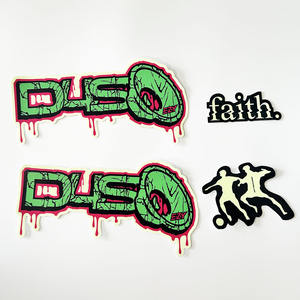 Непромокаемые виниловые флуоресцентные наклейки с логотипом - Product Image 4