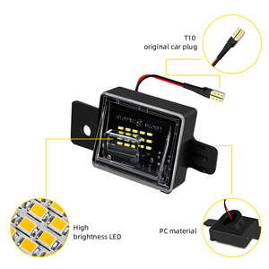 Pieza de Repuesto para Automóvil OE GM2875100, Luces LED para Matrícula Blancas 6500K, Luz LED para Placa de Matrícula para Chevy Silverado GMC Sierra Canyon 2014-2018 - Product Image 3