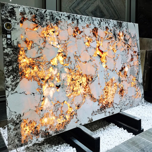 Hiện đại sang trọng tự nhiên đá cẩm thạch đèn nền tường cho nội thất khách sạn hoặc biệt thự nền Pandora nhà bếp Countertop tầng bảng Top - Product Image 2