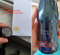 Cartouche d'encre à séchage rapide TIJ 2.5 42ml 12.7mm Demi-pouce pour imprimante jet d'encre Iq800 1Q880 Imprimante de cartes Imprimante portable Flex