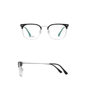 แว่นตา Danda รุ่น F51109 กรอบไทเทเนียมแบบเต็มขอบ สำหรับผู้ชาย สีดำ เลนส์ใส - Product Image 5