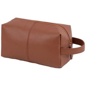 Sac de toilette de voyage BSCI en nylon PU imperméable pour homme, sac de rasage portable, sac de rangement pour articles de toilette - Product Image 1