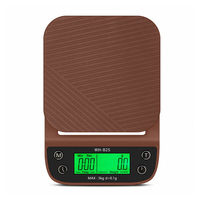 Balance à café numérique 3 kg 0,1 g en plastique ABS écologique, portable, avec minuteur, conversion multi-unités et fonction tare à une touche
