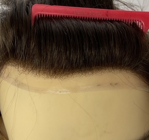 Super Fine Welded Mono <b>Toupee</b> For Men Hair Replacement System Durable base Material - Product Image 3